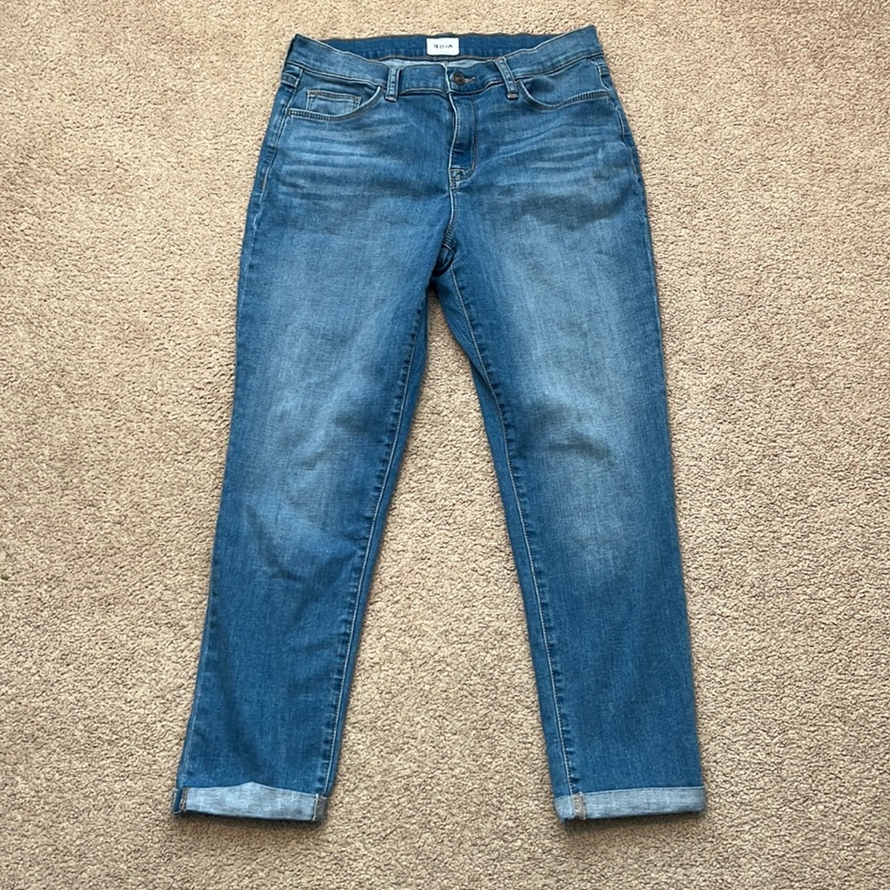 Hudson Natalie Slim Boyfriend Cuffed Jeans